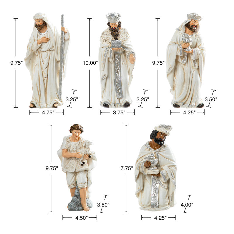 Nativity scene 12 pieces complete set