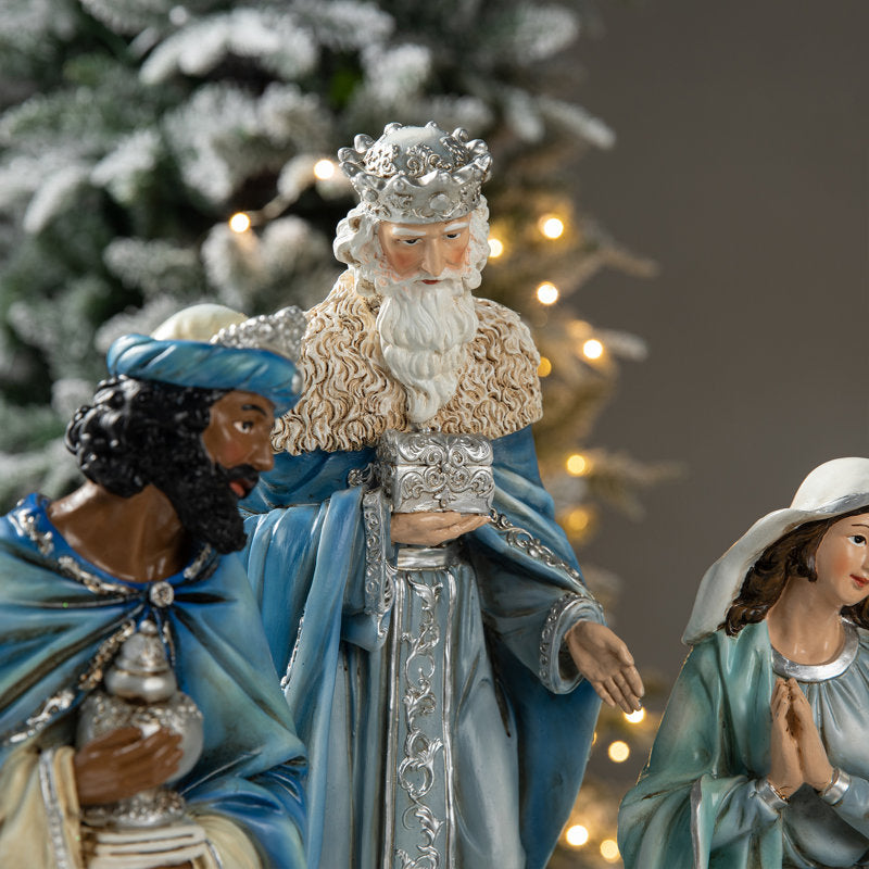 Deluxe 12-Piece Nativity Scene Figure Set