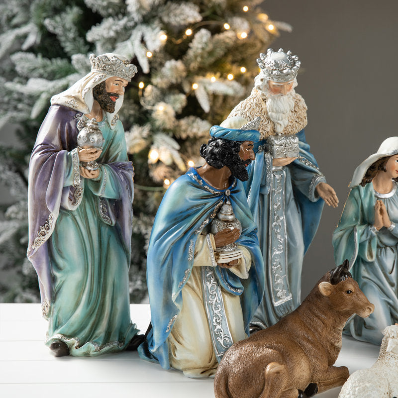 Deluxe 12-Piece Nativity Scene Figure Set
