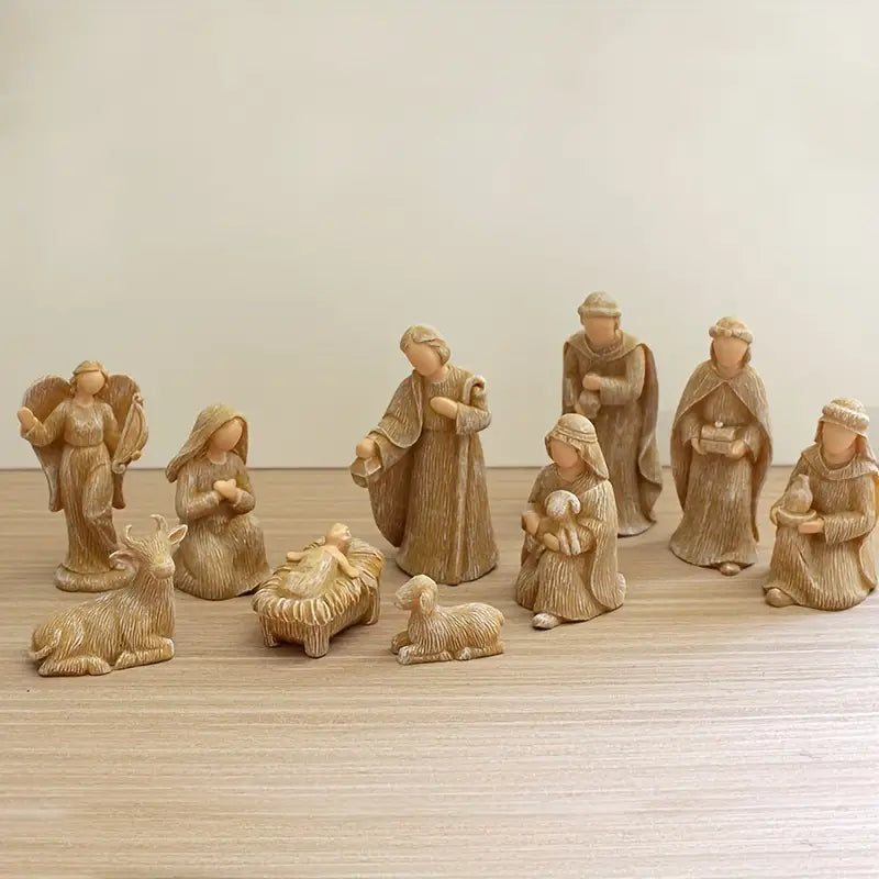Nativity Scene 10 Pieces Scene of the Birth of Jesus