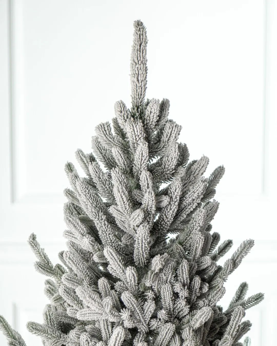 Traditional Snowy Christmas Tree