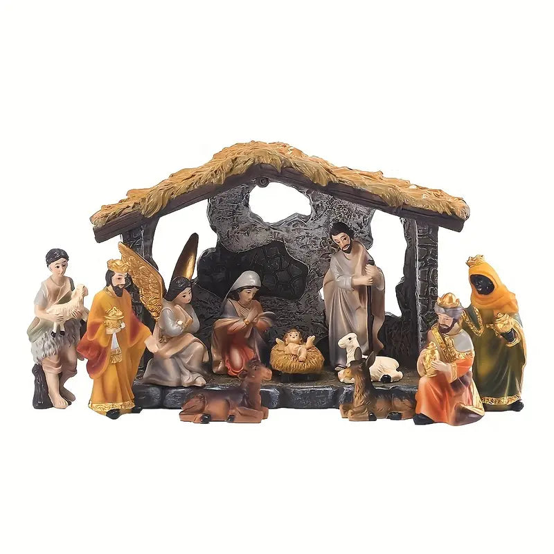 Resin Nativity Scene Angel of Birth
