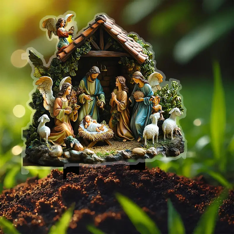 Resin Nativity Scene Hope of the World