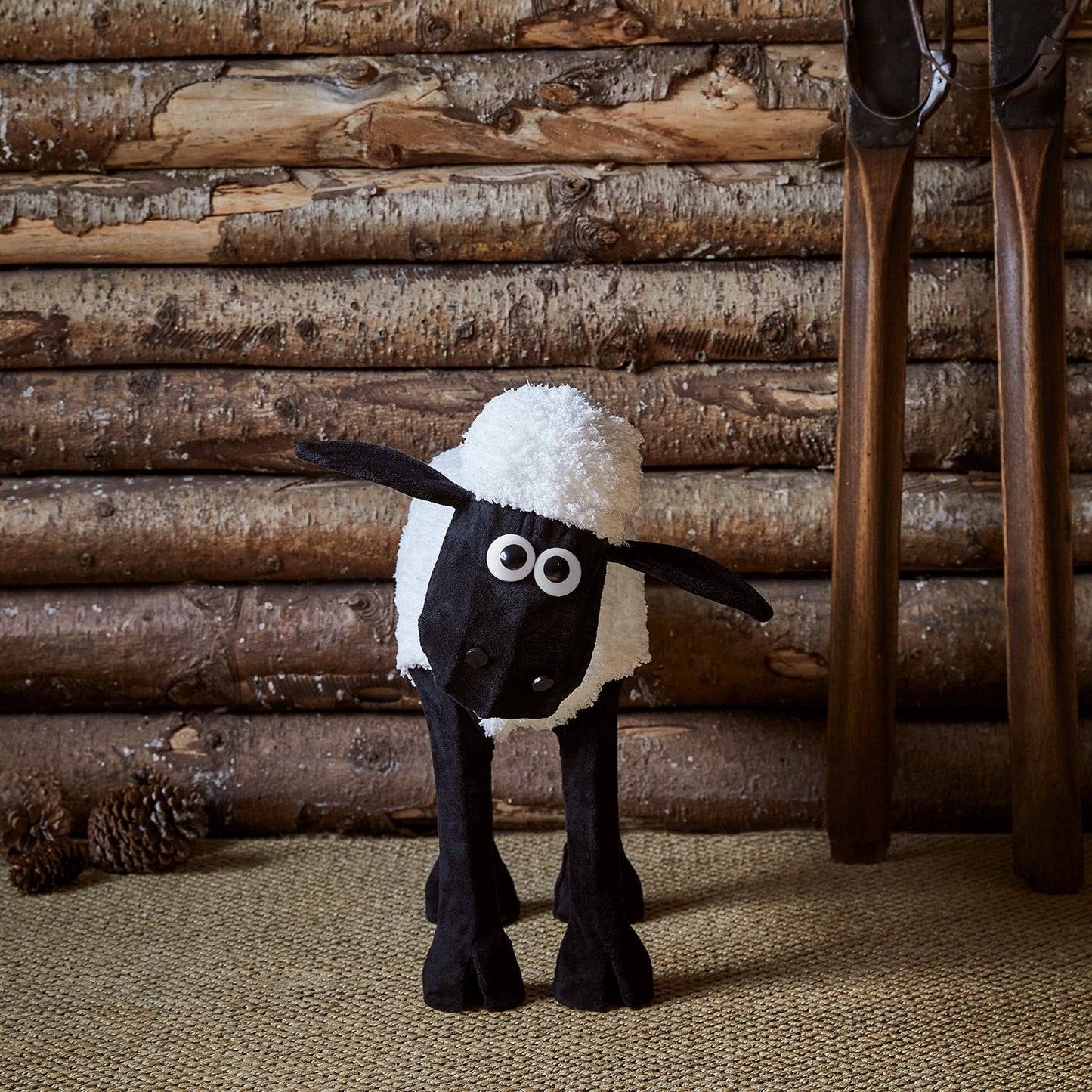 Illuminated Black Sheep Christmas Figure (Shaun the Sheep)