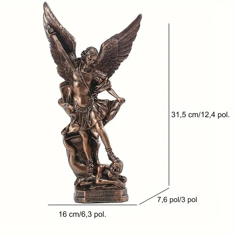 Classic Resin Nativity Scene of Saint Michael the Archangel