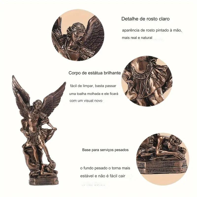 Classic Resin Nativity Scene of Saint Michael the Archangel