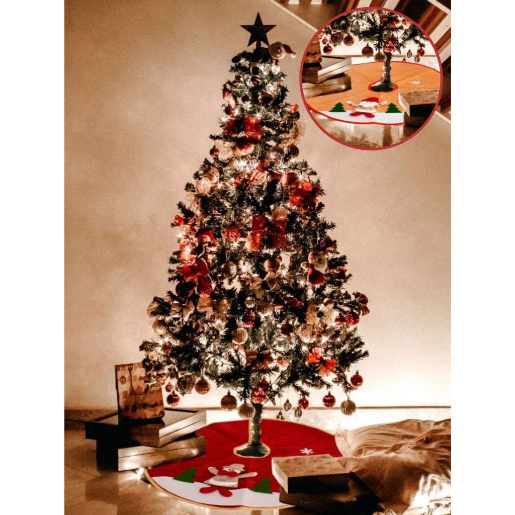 120cm Christmas Tree Kit – 120 Branches Green Pine with 100 Christmas Ornaments – Holiday Decoration.