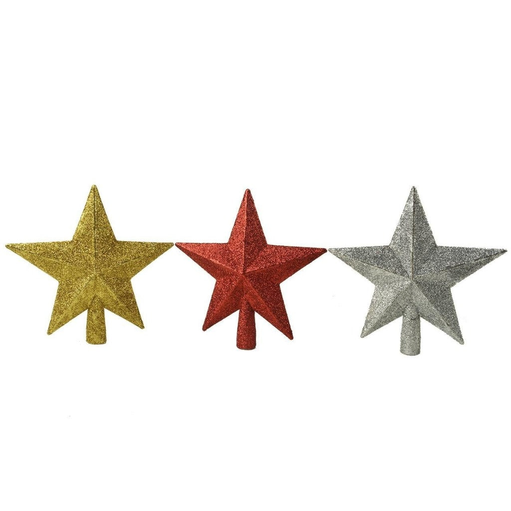 Golden Star Christmas Tree Decorations 20cm
