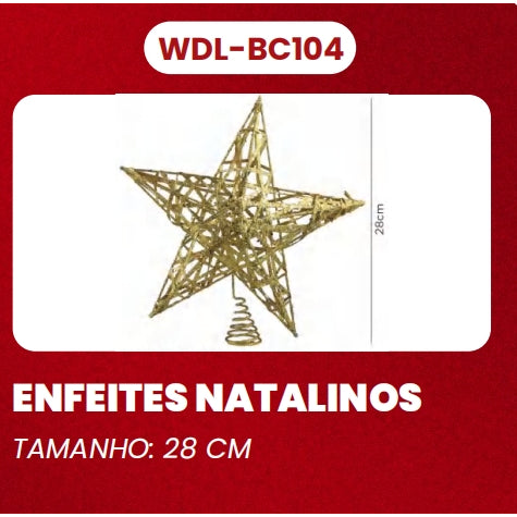 Star Christmas Tree Decorations 28cm