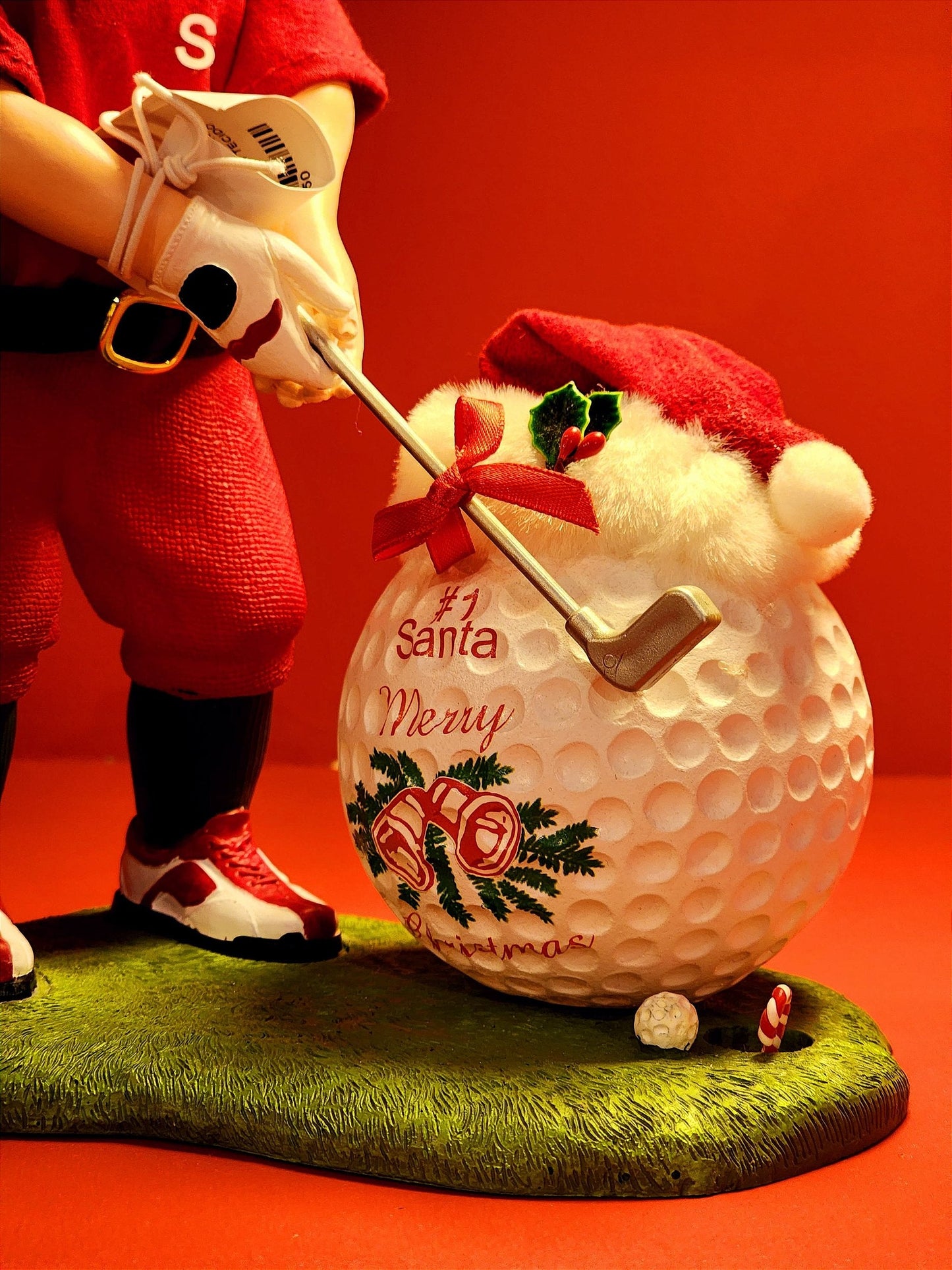 SANTA CLAUS GOLF KURT S. ADLER COLLECTION 27CM