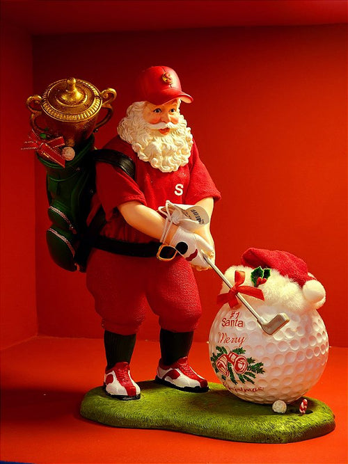 SANTA CLAUS GOLF KURT S. ADLER COLLECTION 27CM