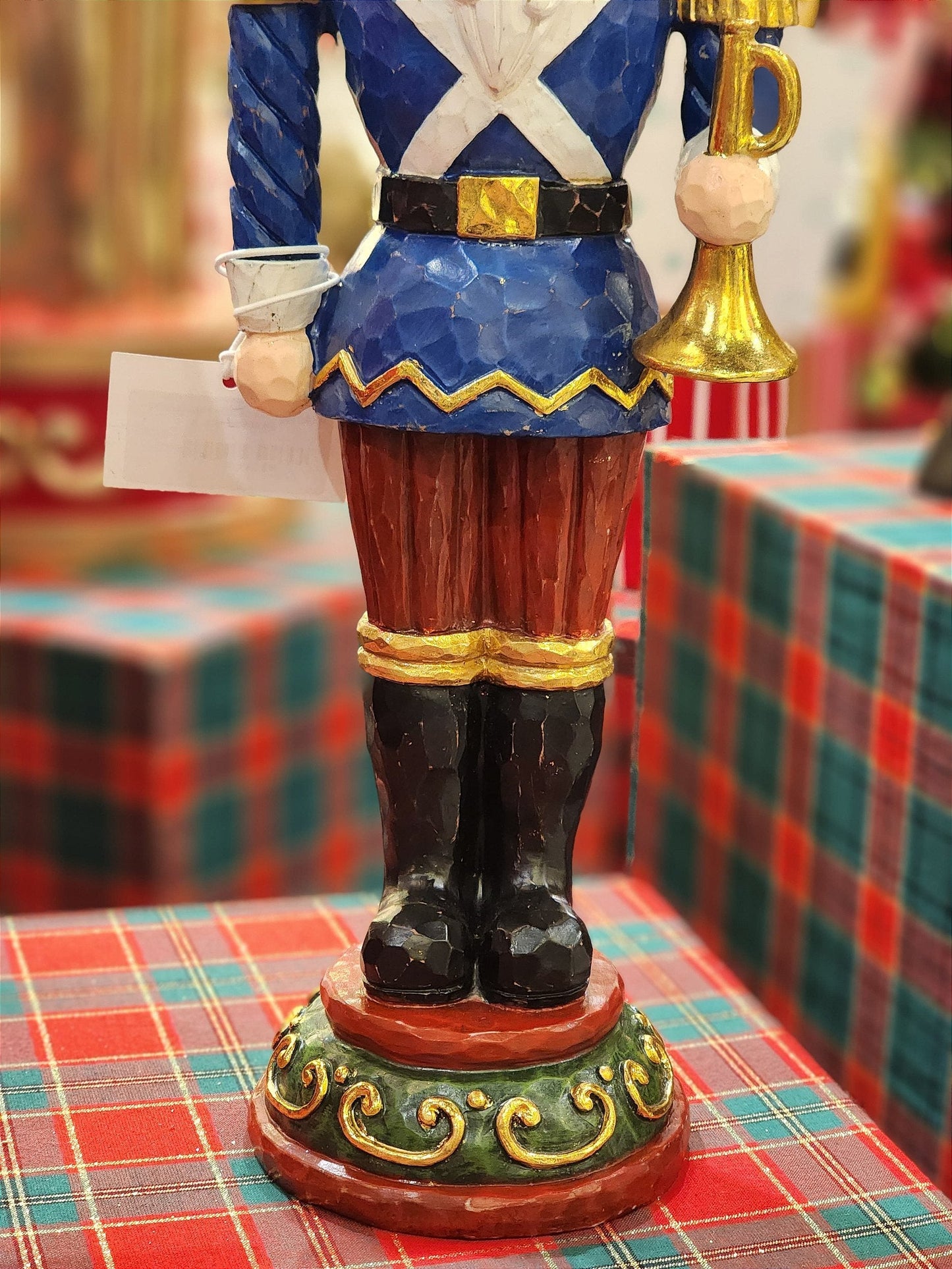 BLUE FACED RESIN SOLDIER 43CM