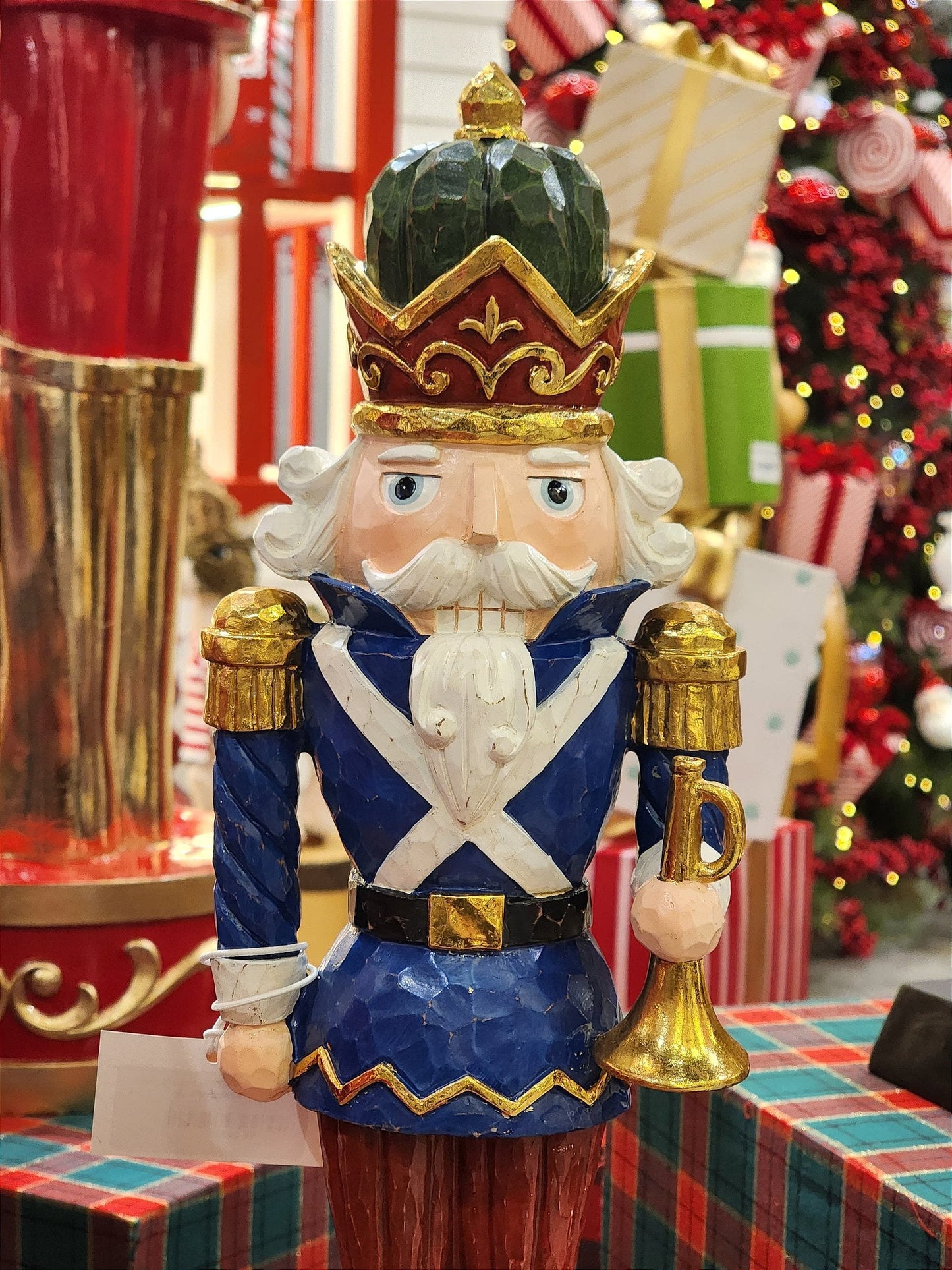 BLUE FACED RESIN SOLDIER 43CM