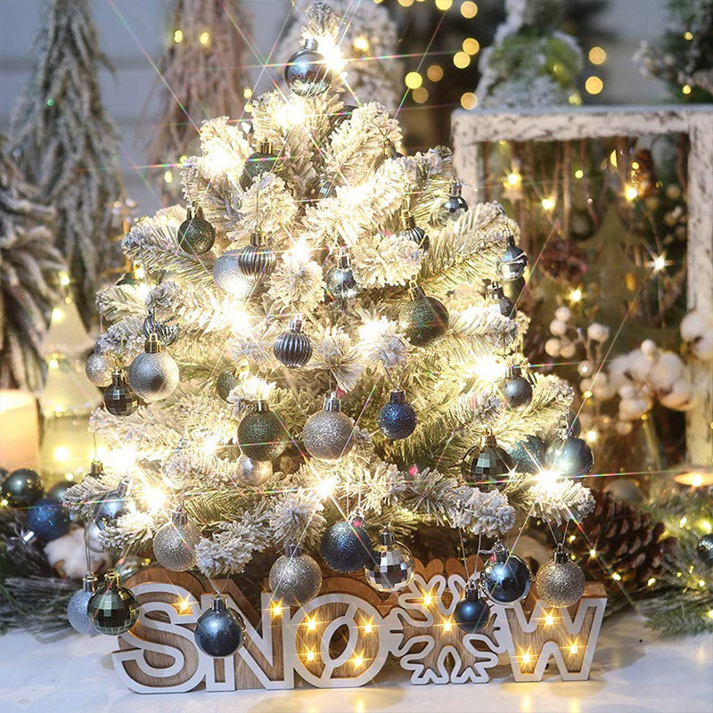 64 Pieces Christmas Decoration Balls Gold Blue