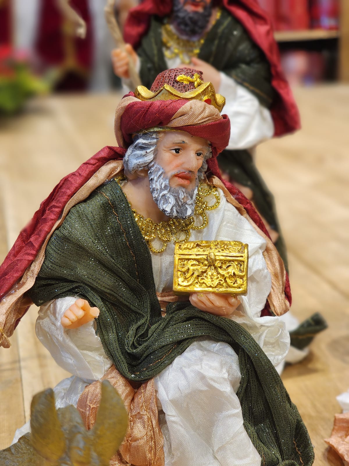 LUXURY FABRIC NATIVITY SCENE 11 PCS - 20CM