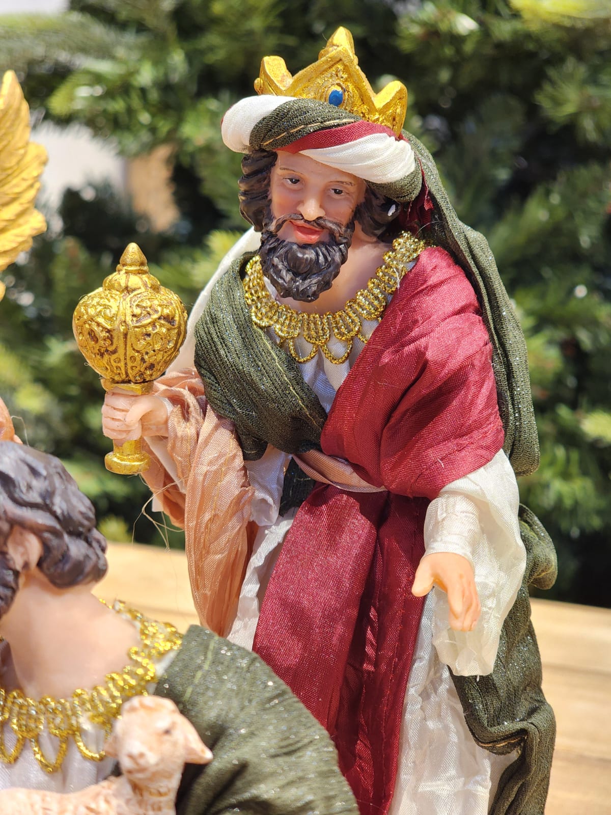 LUXURY FABRIC NATIVITY SCENE 11 PCS - 20CM