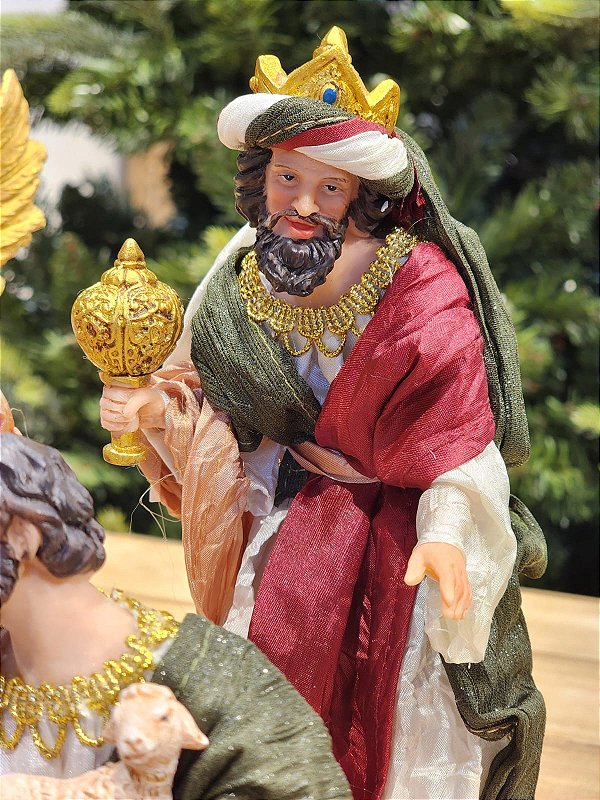 LUXURY FABRIC NATIVITY SCENE 11 PCS