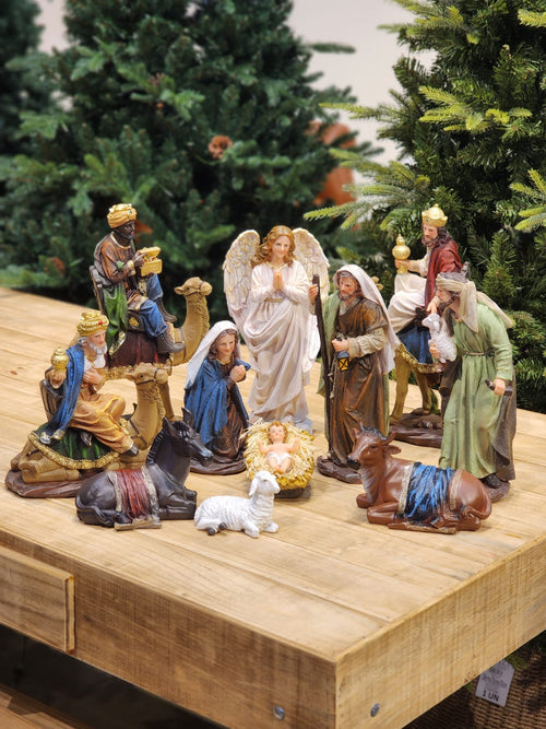 11-Piece Luxury Resin Nativity Scene