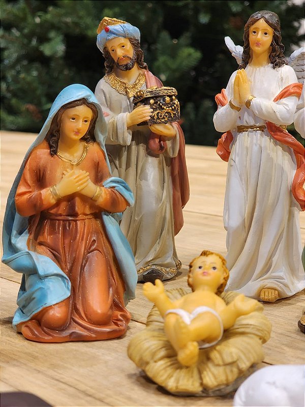 LUXURY RESIN NATIVITY SCENE 11 PCS