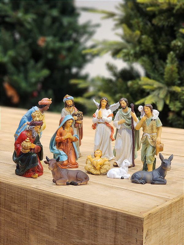 LUXURY RESIN NATIVITY SCENE 11 PCS