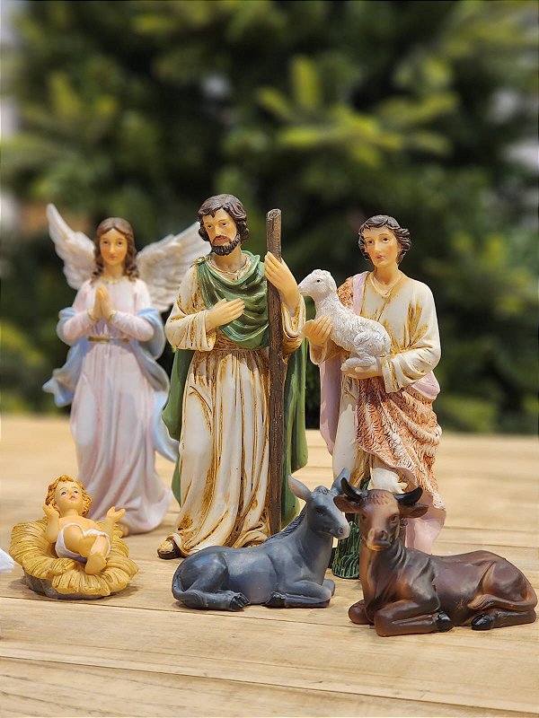LUXURY RESIN NATIVITY SCENE 11 PCS - 20CM