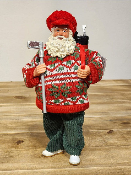 SANTA CLAUS GOLFER - COLLECTIBLE - 27.5CM