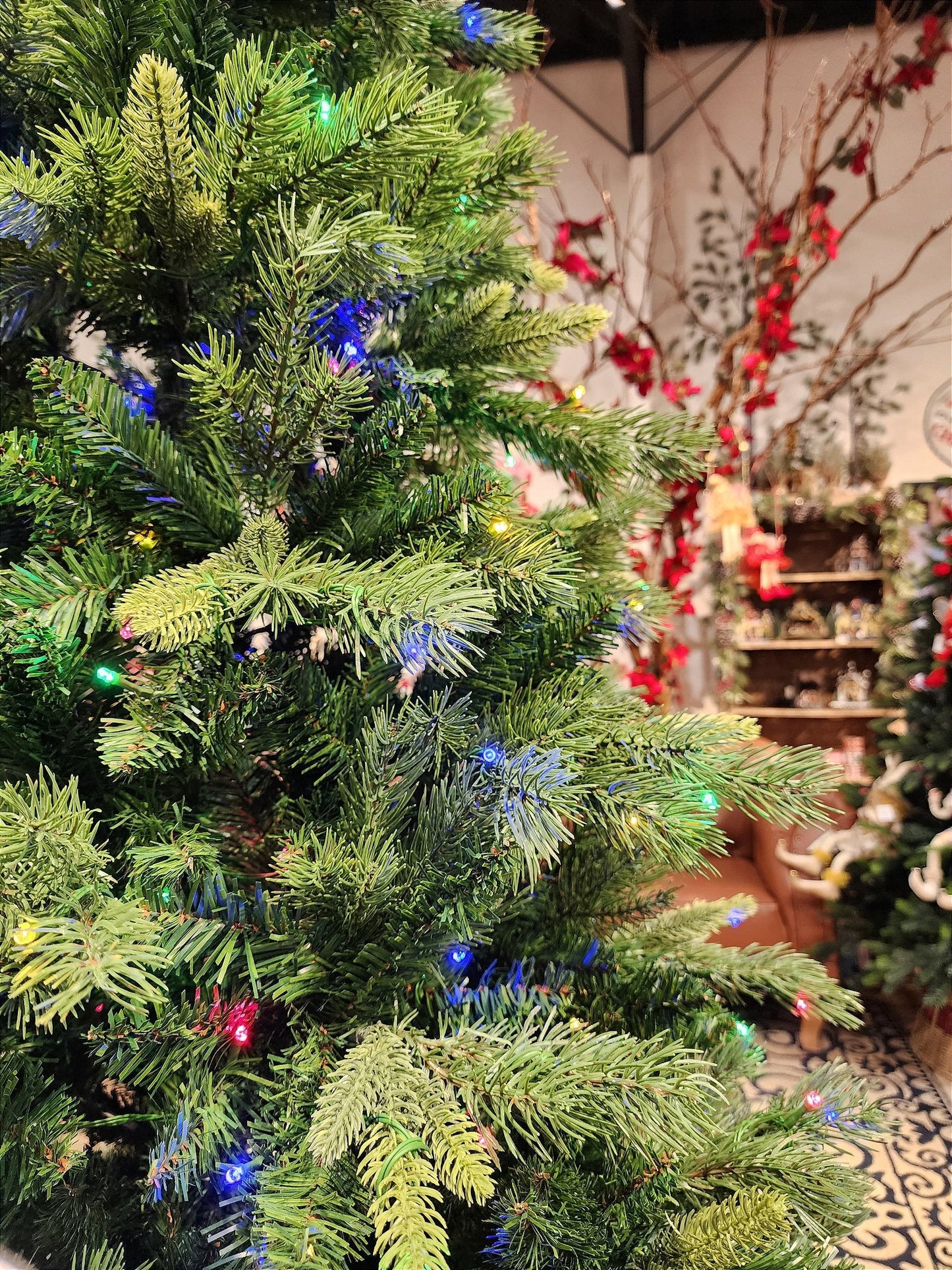 PALERMO TREE 1446 BRANCHES WITH 400 BICOLOR LEDS 2.10CM WITH SOUND AND ROTATING BASE AND REMOTE CONTROL