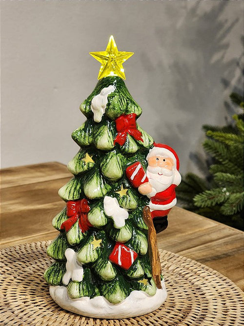 DECORATIVE TREE WITH SANTA CLAUS WITH LED