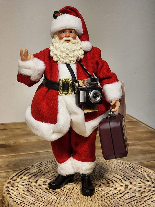 TOURIST SANTA CLAUS - COLLECTIBLE - 30CM