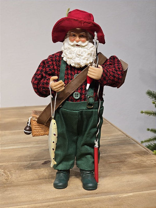 SANTA CLAUS FISHERMAN - COLLECTIBLE 30CM