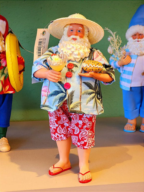 COLLECTIBLE SANTA CLAUS BEACH 28CM