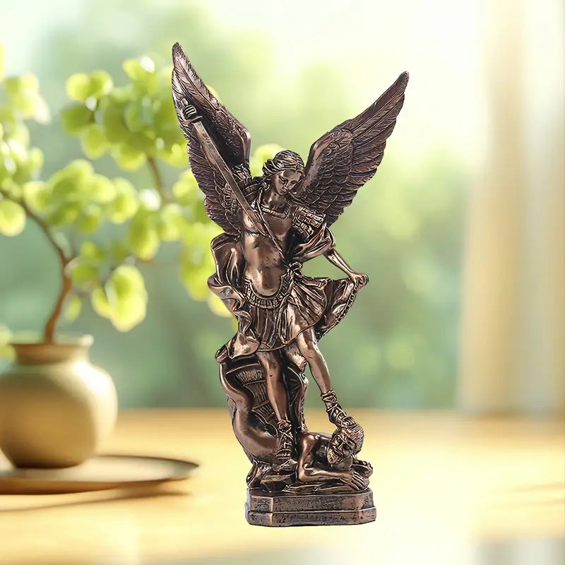 Classic Resin Nativity Scene of Saint Michael the Archangel