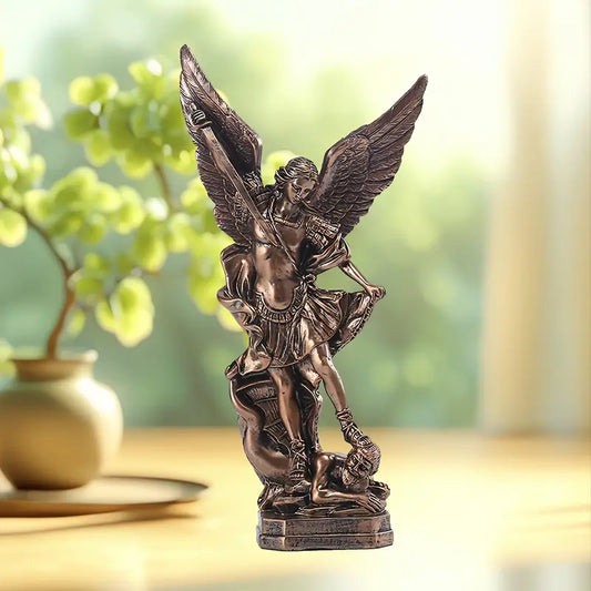 Classic Resin Nativity Scene of Saint Michael the Archangel