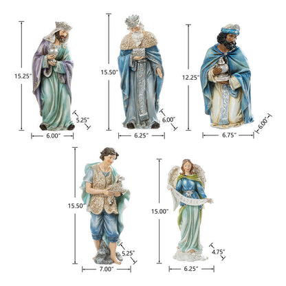 Deluxe 12-Piece Nativity Scene Figure Set
