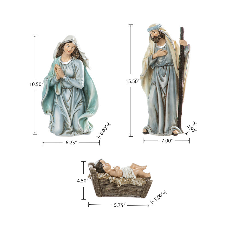 Deluxe 12-Piece Nativity Scene Figure Set