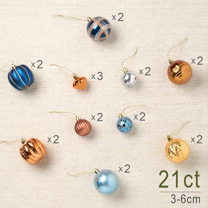Christmas Ball Kit Christmas Decoration 21 Pieces 