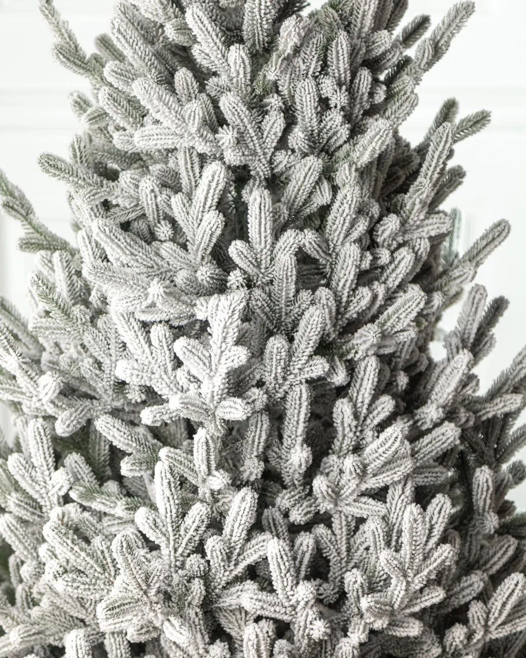 Traditional Snowy Christmas Tree