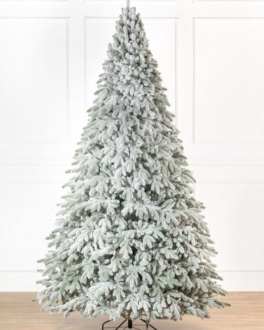 Complete Traditional Snowy Christmas Tree