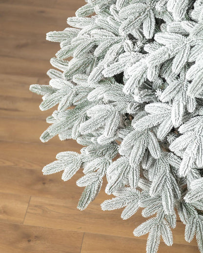 Complete Traditional Snowy Christmas Tree