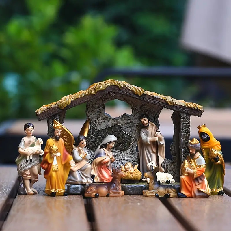 Resin Nativity Scene Angel of Birth