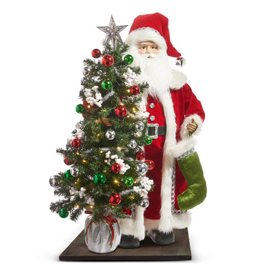 Decorative Santa Claus with Christmas Tree
