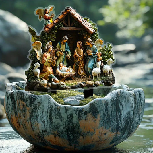 Resin Nativity Scene Hope of the World