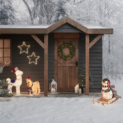 French Bulldog Christmas Figure