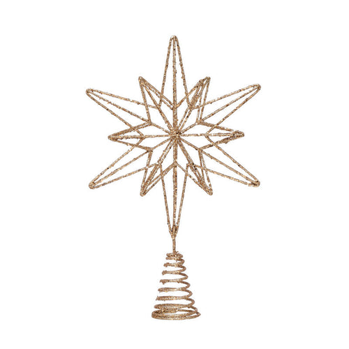 Astrology tree top and metal stars 