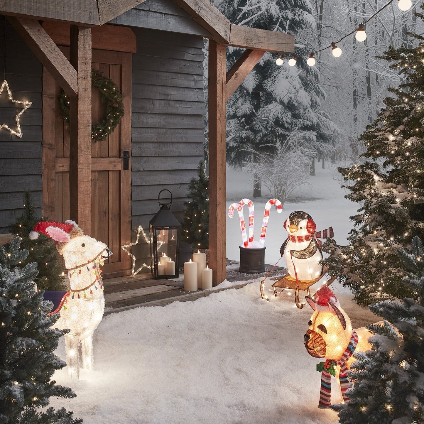 French Bulldog Christmas Figure