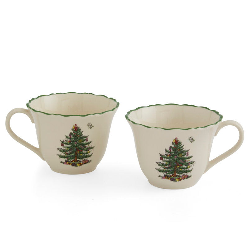 10-Piece Porcelain Kit - Christmas Tree Print 