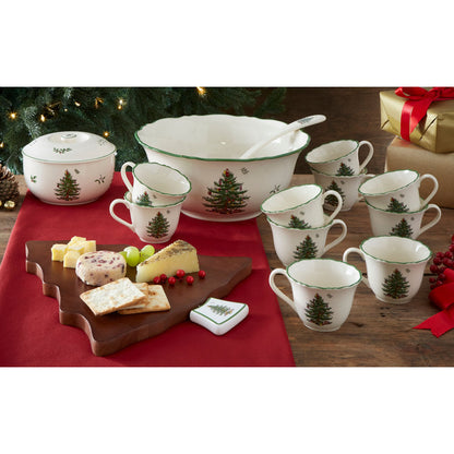 10-Piece Porcelain Kit - Christmas Tree Print 