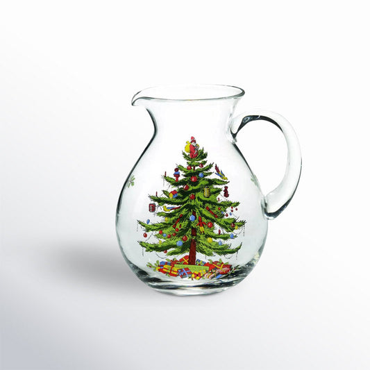 1L Glass Jar - Christmas Tree Print 