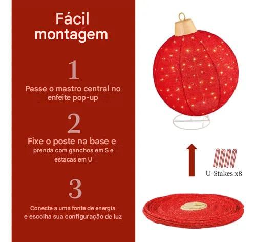 Set of Christmas Ornament Spheres with Micro LEDs 2025