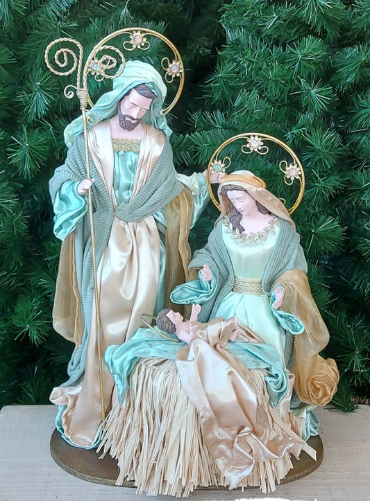 Holy Family Gold Nativity Scene